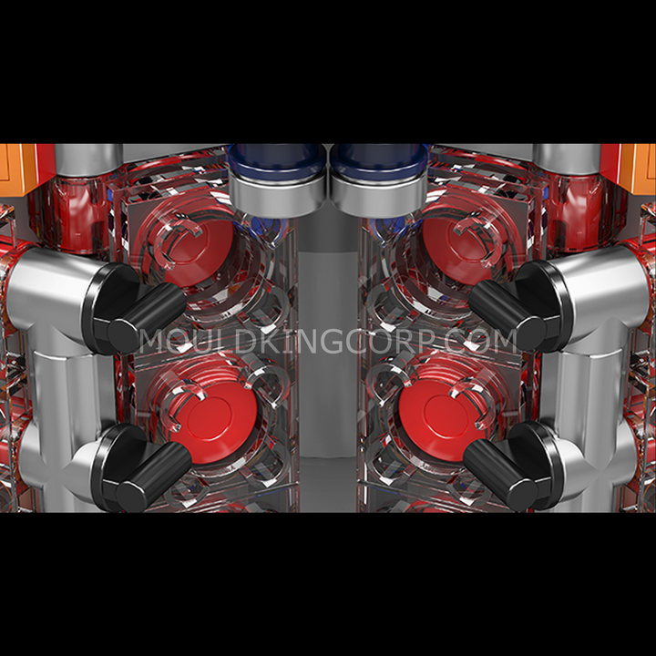 Mould King Cyberpunk 10187 Lot de 1 601 blocs de construction d'horloge moteur avec contrôle par application pour adultes Mould King Cyberpunk 10187 Lot de 1 601 blocs de construction d'horloge moteur avec contrôle par application pour adultes