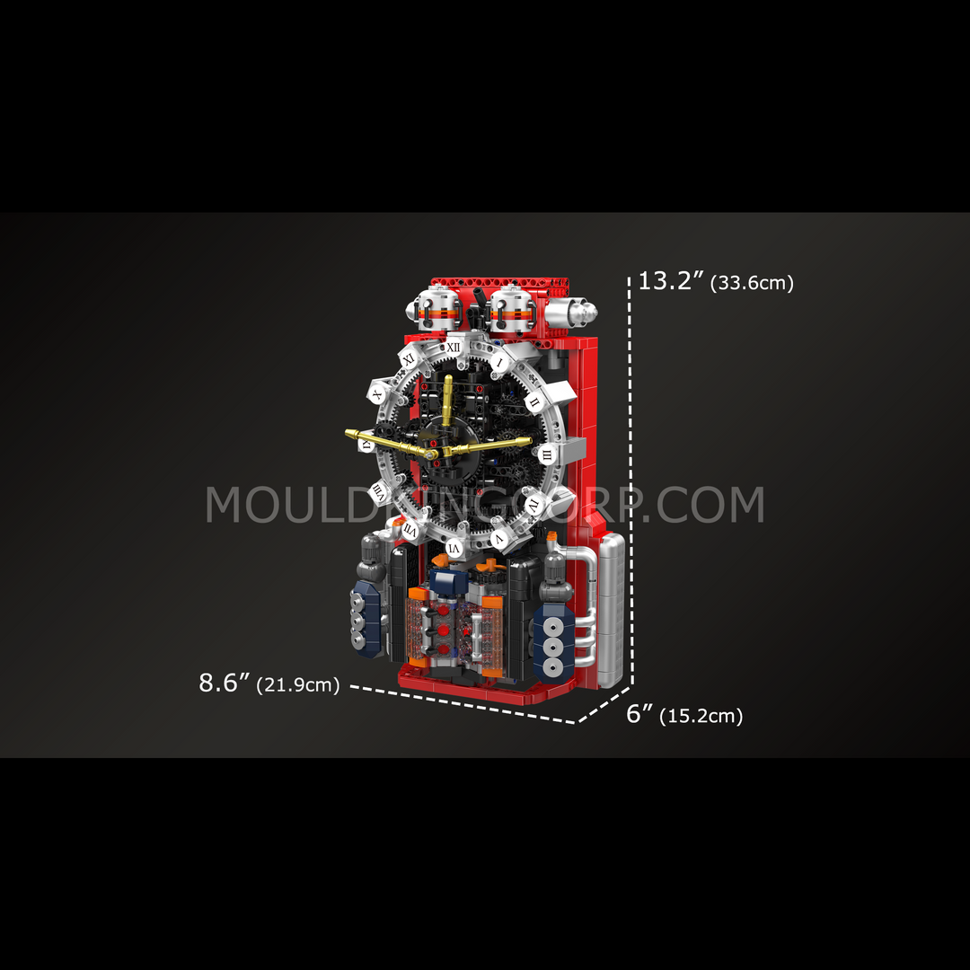Mallenkoning 10187 Cyberpunk Mechanische Klok Bouwset | 1.601 Stuks