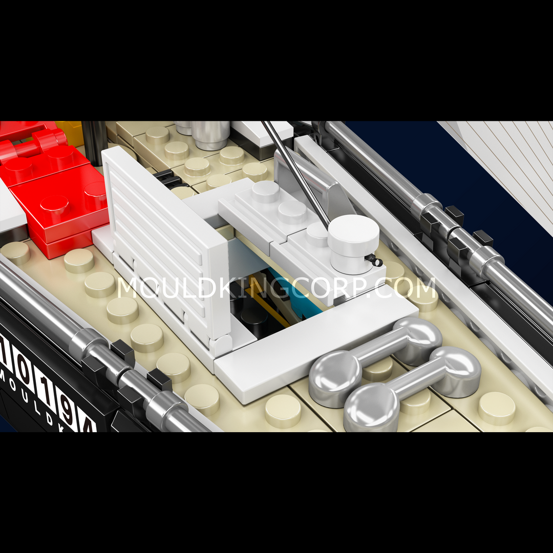 Mould King 10194 Modern Two-Mast Sailing Yacht Building Set | 893 Pcs