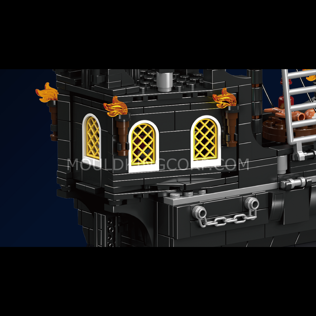 Mould King 10195 Black Pearl Piratenschiff-Bausatz | 932 Teile
