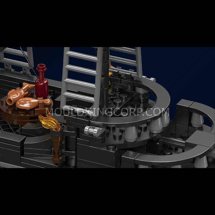 Mould King 10195 Black Pearl Piratenschiff-Bausatz | 932 Teile
