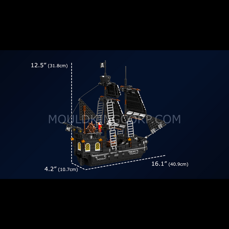 Mould King 10195 Bateau pirate Black Pearl | 932 pièces
