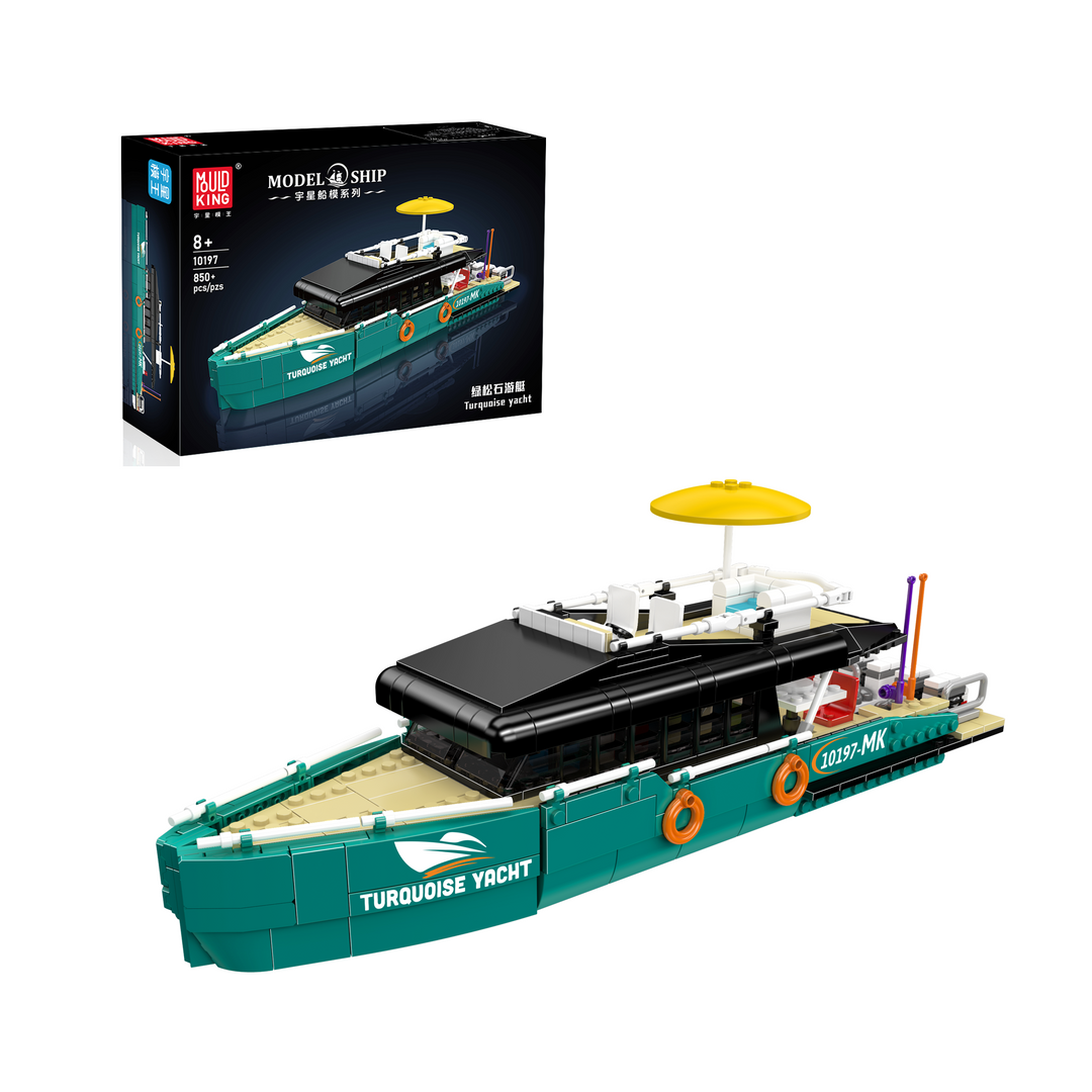 Mould King 10197 The Turquoise Luxury Cruiser Building Set | 850 Pcs