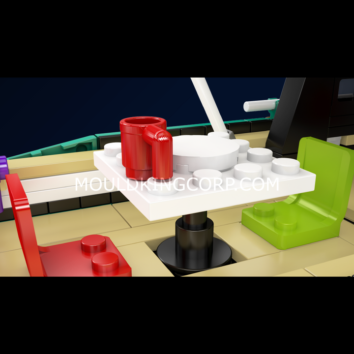 Mould King 10197 The Turquoise Luxury Cruiser Building Set | 850 Pcs