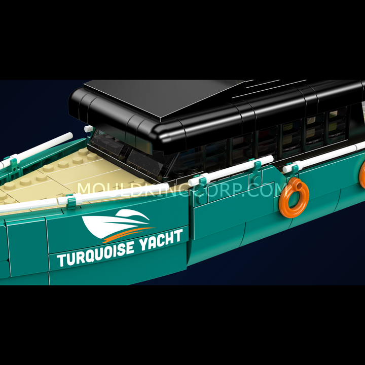 Mould King 10197 The Turquoise Luxury Cruiser Building Set | 850 Pcs
