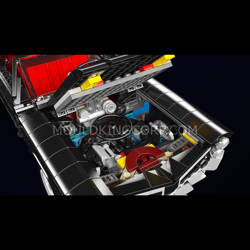 Mould King 10199 GTO, Coffret de construction de voitures musclées classiques | 1 563 pièces