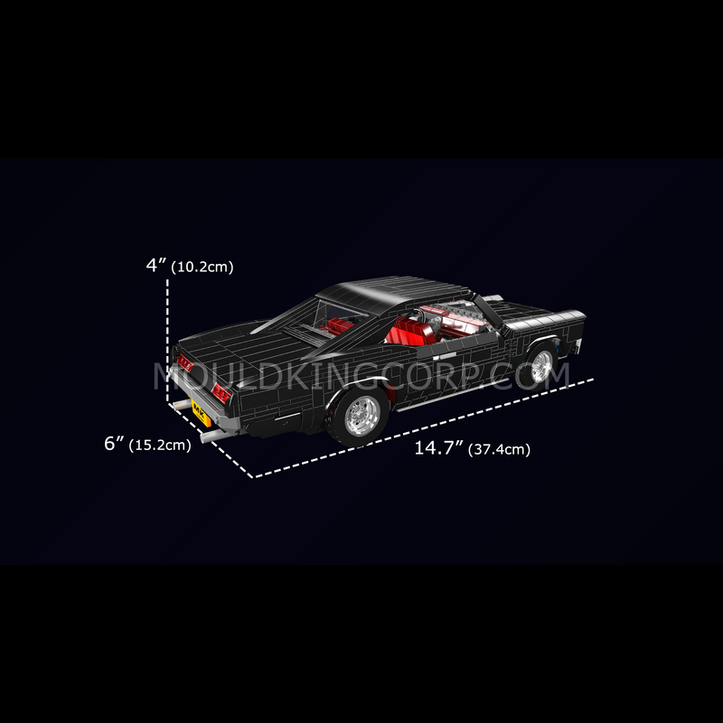 Mould King 10199 GTO, Coffret de construction de voitures musclées classiques | 1 563 pièces