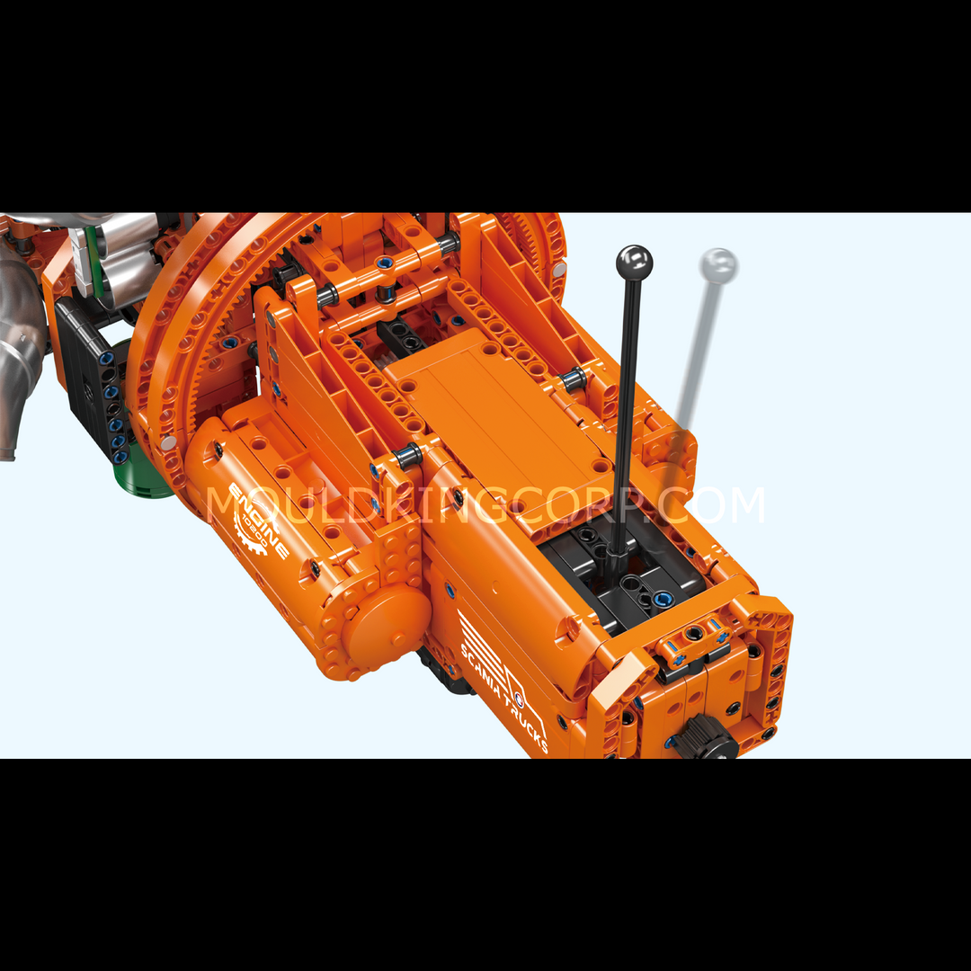 Mould King 10200 Inline-6 Truck Motor &amp; Getriebe Bausatz | 3.236 Teile