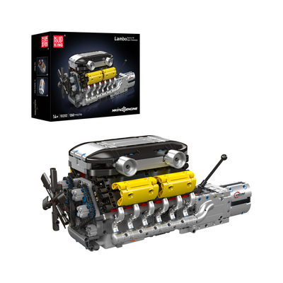 Mould King 10202 Motorised Lambo V12 Engine & Gearbox Building Set | 1,260 Pcs