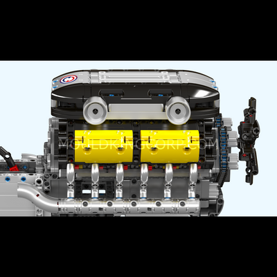 Mould King 10202 Motorised Lambo V12 Engine & Gearbox Building Set | 1,260 Pcs