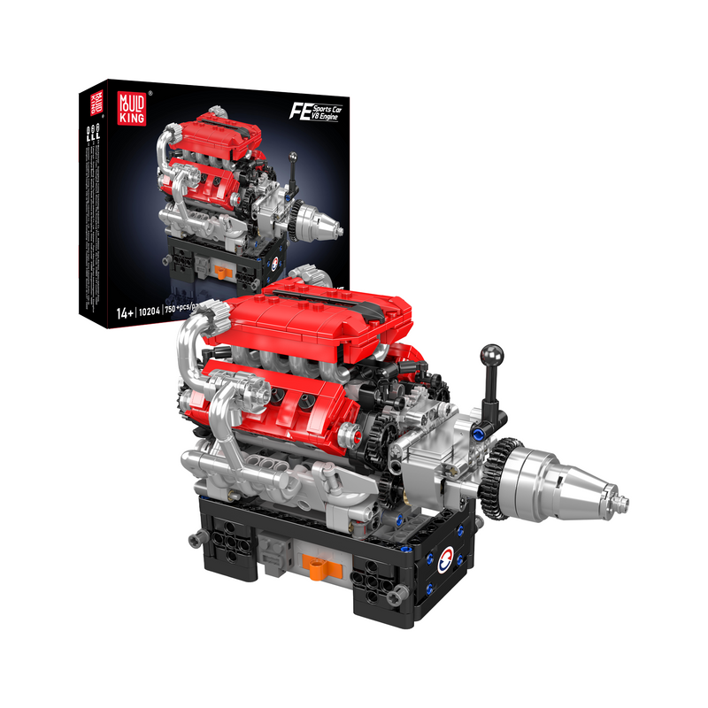 Mould King 10204 Italian V8 Engine Building Set | 750 Pcs