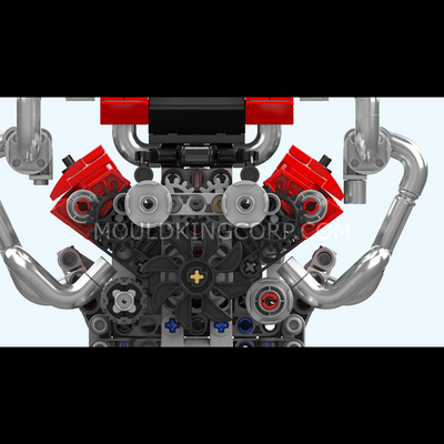 Mould King 10204 Italian V8 Engine Building Set | 750 Pcs