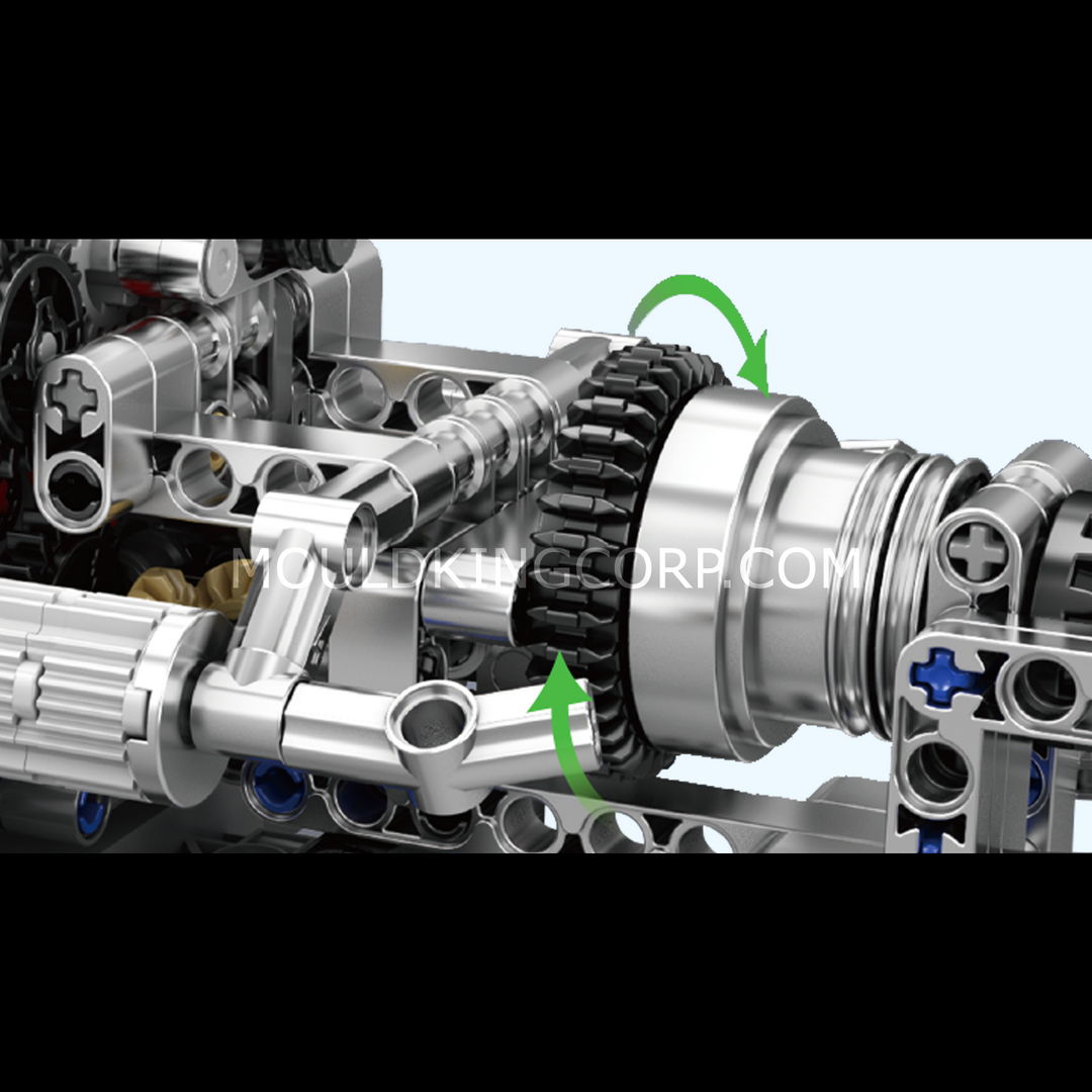 Formenkönig 10207 PAG Turbolader V8 Motor Baukasten | 761 Teile