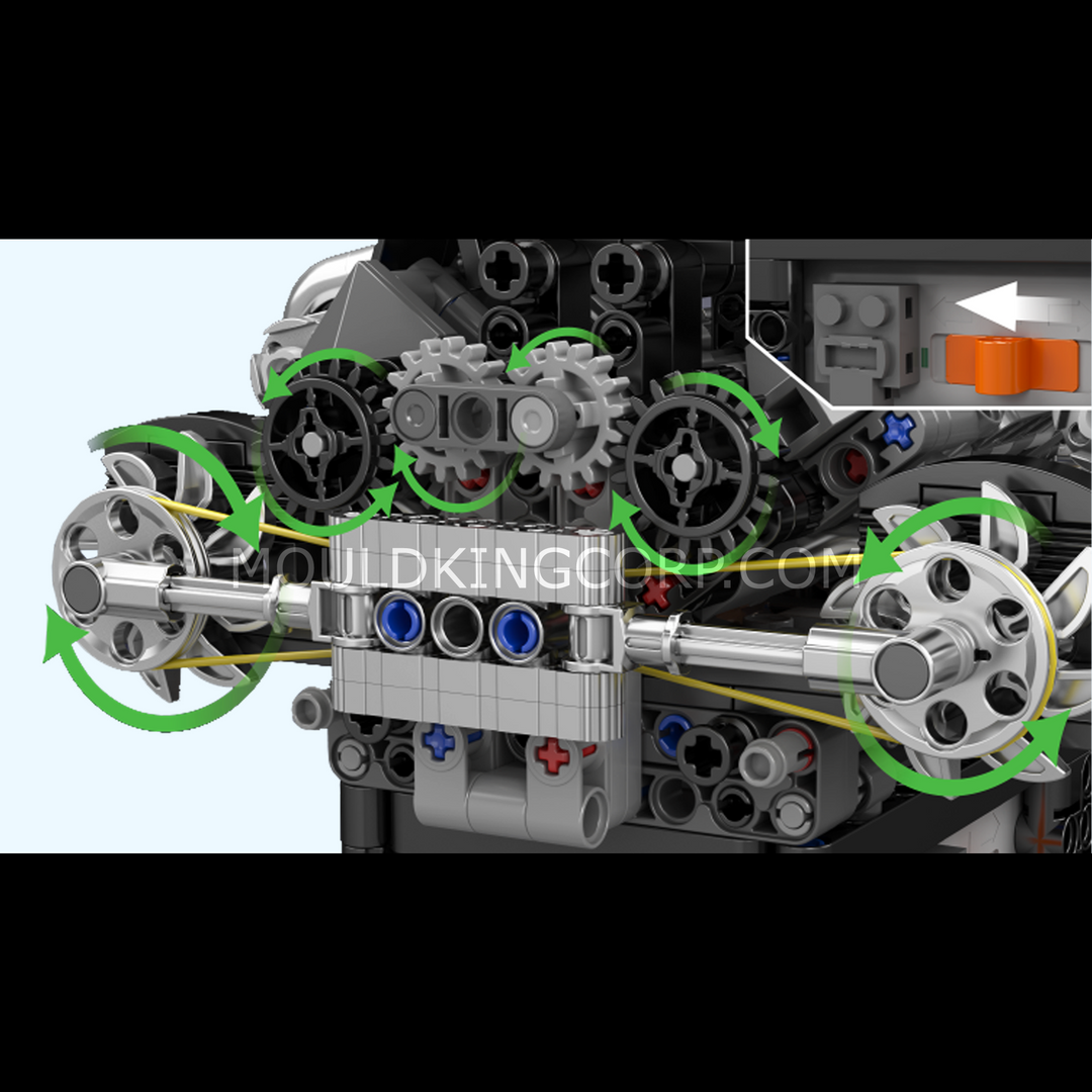 Formenkönig 10207 PAG Turbolader V8 Motor Baukasten | 761 Teile