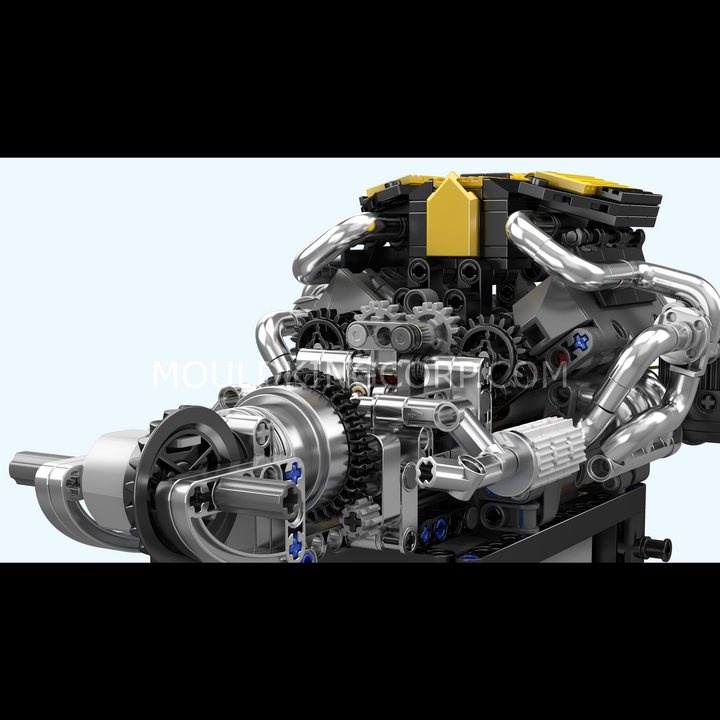 Formenkönig 10207 PAG Turbolader V8 Motor Baukasten | 761 Teile