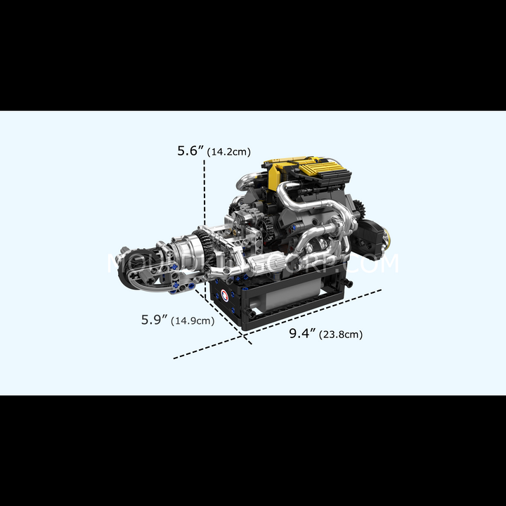Formenkönig 10207 PAG Turbolader V8 Motor Baukasten | 761 Teile