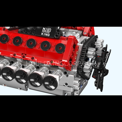 Mould King 10210 Motorized V12 Naturally Aspirated Engine Model Building Block Set | 1,366 Pcs