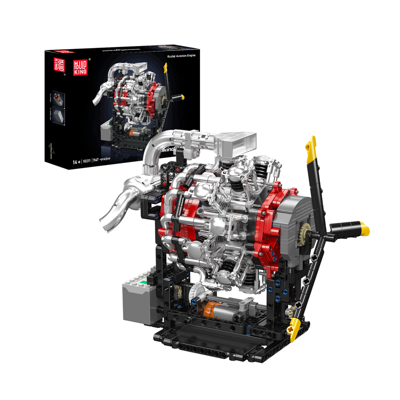 Mould King 10211 Radial Aviation Engine Building Kit | 1,147 Pcs