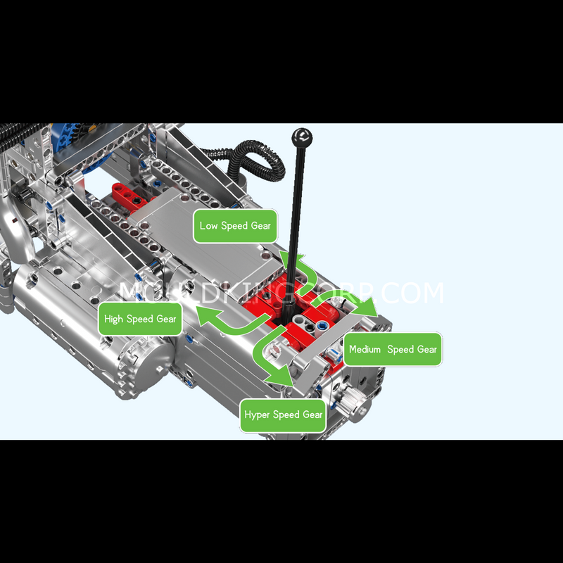 Mould King 10214 Motorized Wankel Rotary Engine with Gearbox Model Building Set | 2,177 Pcs