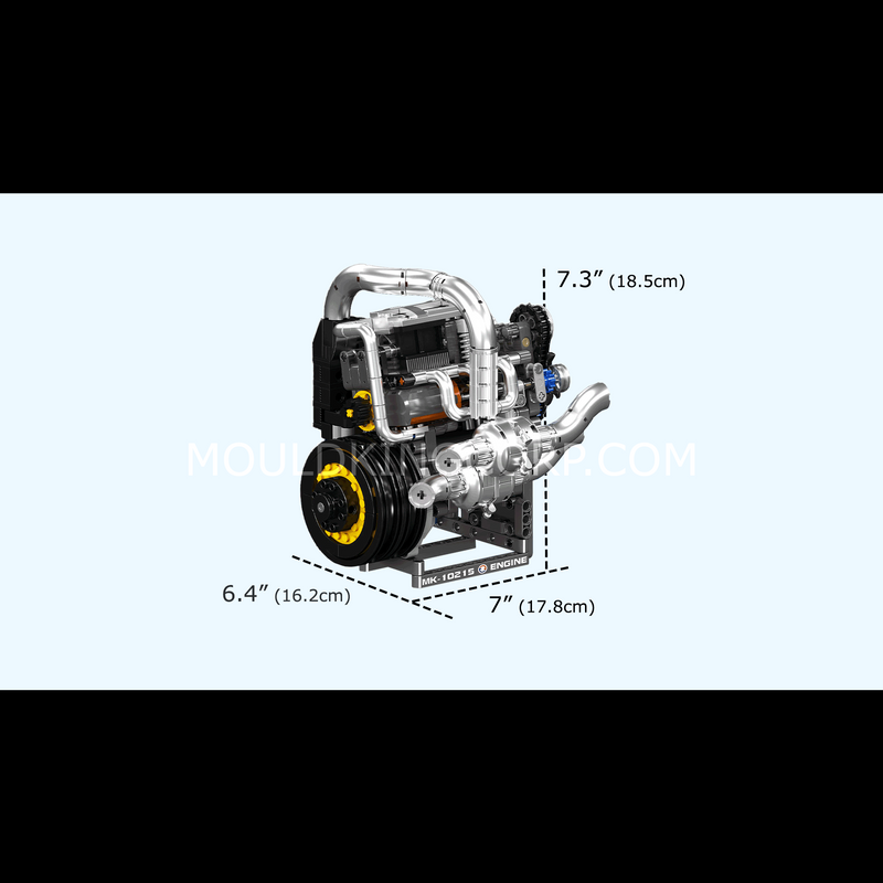 Mould King 10215 Koenig Supercar Engine Building Set | 739 Pcs