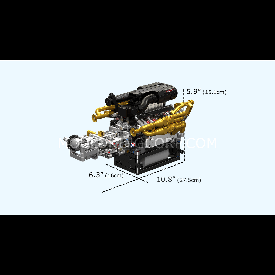 Mould King 10224 Motorized Valkyrie V12 Engine Model Set