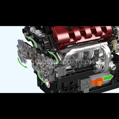 Mould King 10227 V8 Engine with Transmission Building Block Set | 787 Pcs