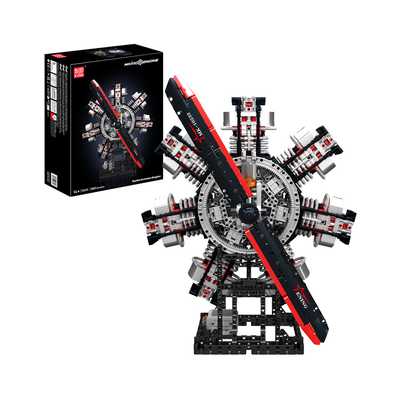 Mallenkoning 10233 Radiale Vliegtuigmotor Bouwpakket | 3.089 Stuks