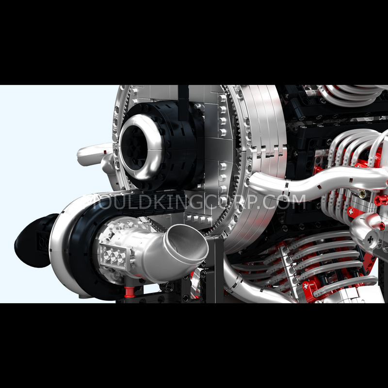 Mallenkoning 10233 Radiale Vliegtuigmotor Bouwpakket | 3.089 Stuks