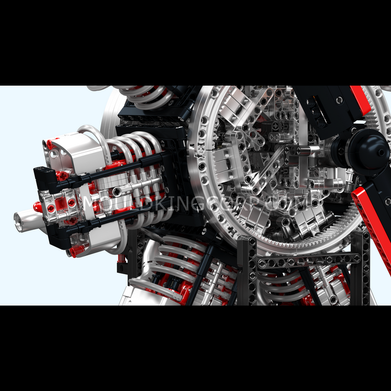 Mallenkoning 10233 Radiale Vliegtuigmotor Bouwpakket | 3.089 Stuks
