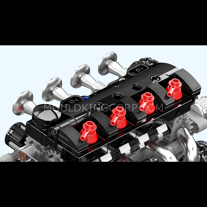 Mould King 10234 Motorized VTEC Engine Model Building Set | 772 Pcs