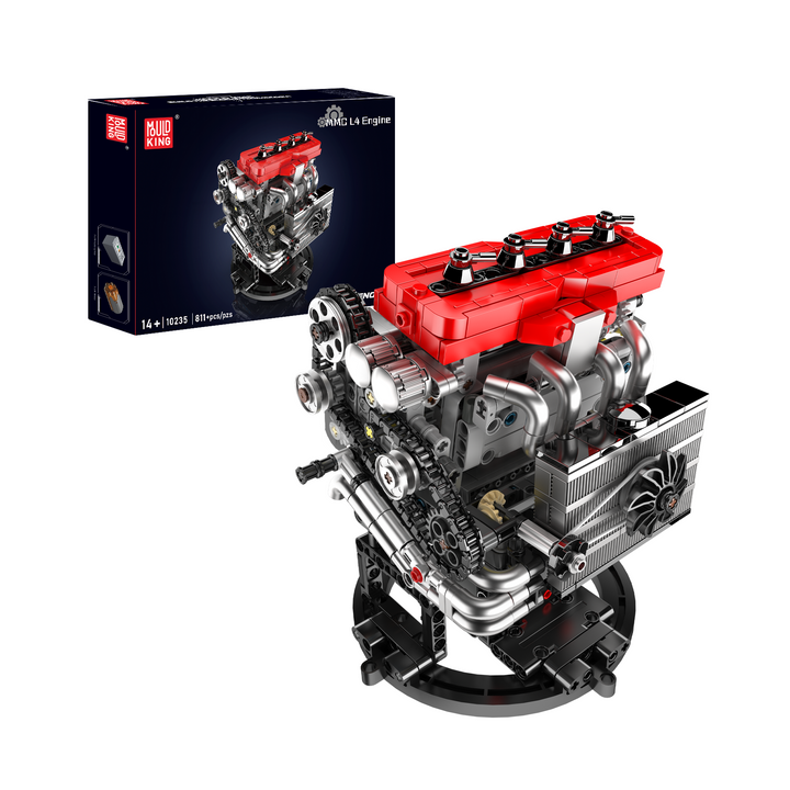Mould King 10235 4G63T Turbocharged Inline-Four Engine Model Building Set | 811 Pcs