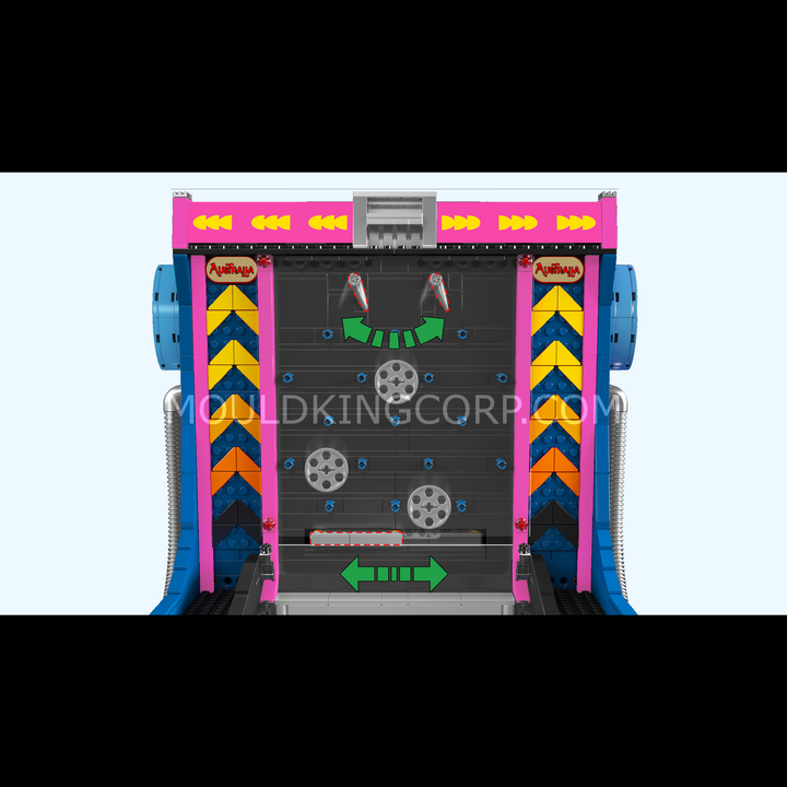 Mould King 10241 Bouwset voor een gemotoriseerde muntduwer-arcademachine | 2.002 onderdelen