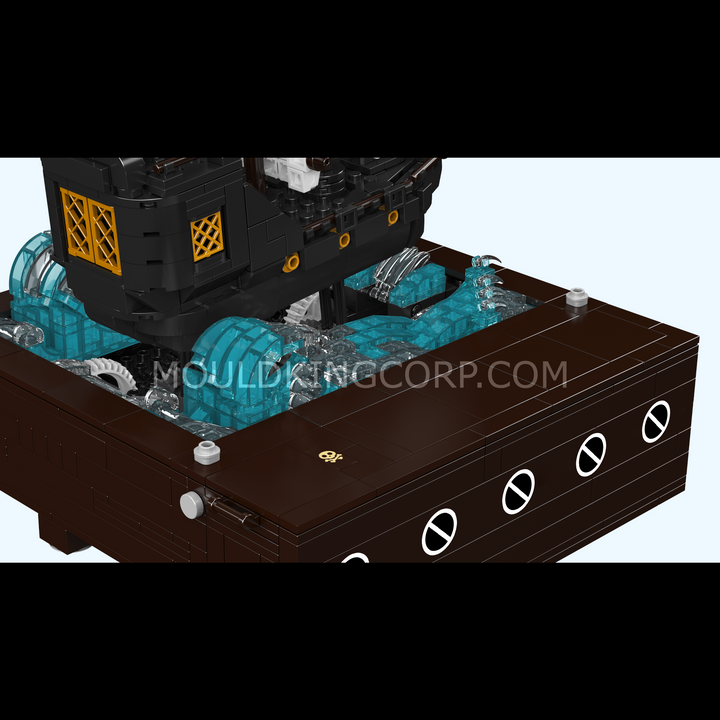 Mould King 10243 Motorized Pirate Ship & Moving Wave Building Set | 1,280 Pcs