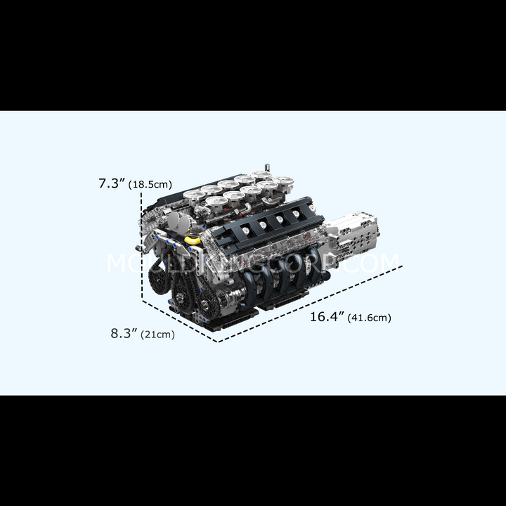 Mould King 10250 LFA V10 Engine Model  Building Set | 1,834 Pcs