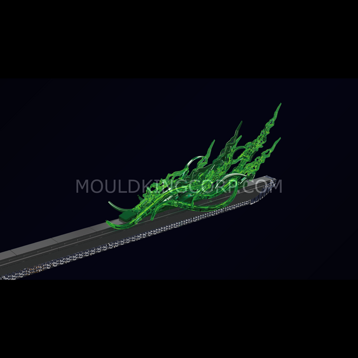 Mould King 10258 Kit de construction de maquette de katana de samouraï à lame blanche | 1 674 pièces