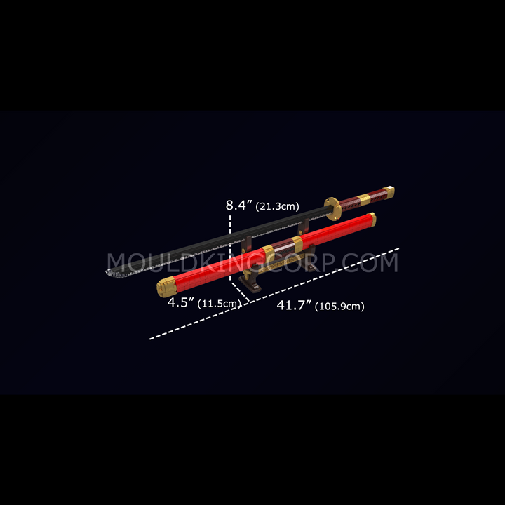 Mould King 10259 Crimson Energy Katana Model Building Set | 1832 Pcs