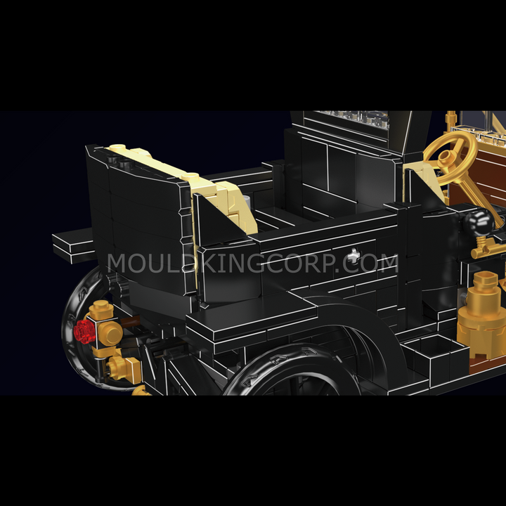 Mould King 10261 1910s Vintage Town Car Building Set | 1,290 Pcs
