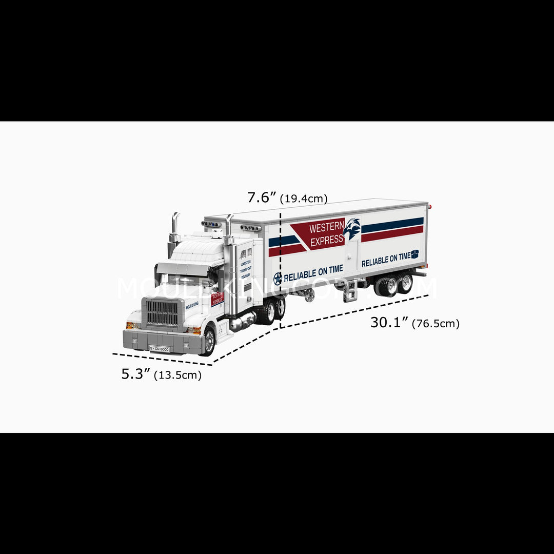 Mould King 10269 9900i Semi Truck & Expandable Mobile Workshop Building Set | 3,113 Pcs