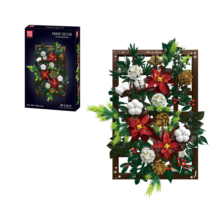 Mould King 10293 Christmas Floral Wall Decor Building Set | 2,004 Pcs