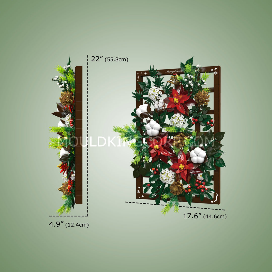 Mould King 10293 Christmas Floral Wall Decor Building Set | 2,004 Pcs