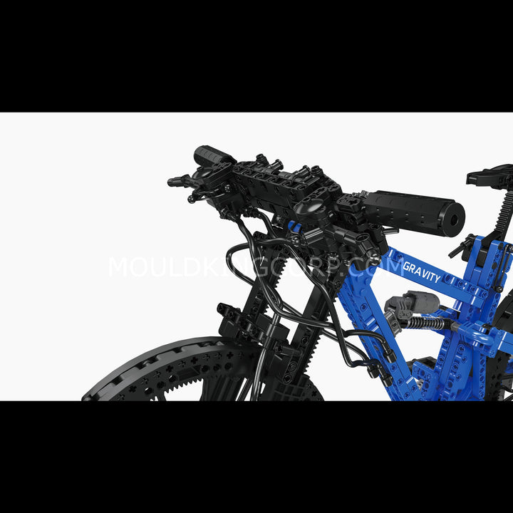 Mould King 10295/10296 Downhill Mountain Bike with Working Brake & Chain Drive Building Set | 1,378 Pcs
