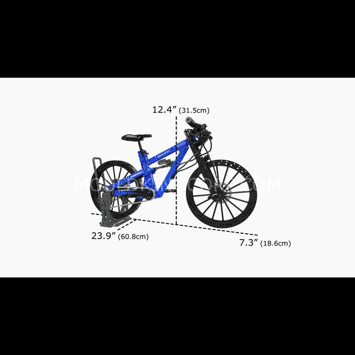 Mould King 10295/10296 Downhill Mountain Bike with Working Brake & Chain Drive Building Set | 1,378 Pcs