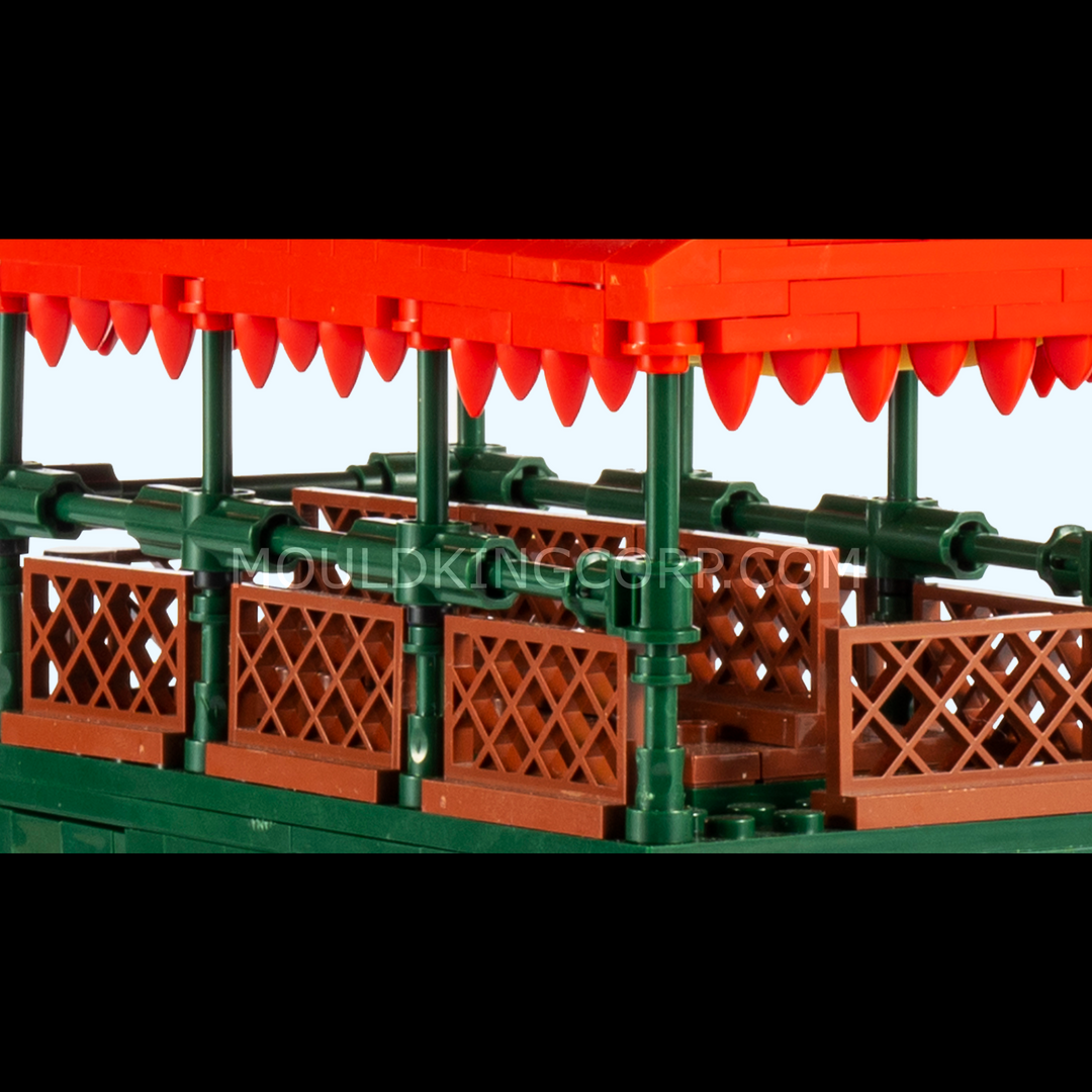 Mould King 11001 Vintage Post Office & Double-Decker Bus Building Set | 2,179 Pcs