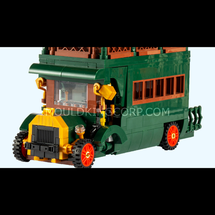 Mould King 11001 Vintage Post Office & Double-Decker Bus Building Set | 2,179 Pcs