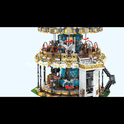 MOULD KING 11011 Motorized Carousel with Led Lights Building Set | 5,086 PCS