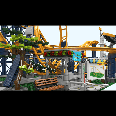 MOULD KING 11012 Motorised Roller Coaster Model Building Set | 3,024 PCS