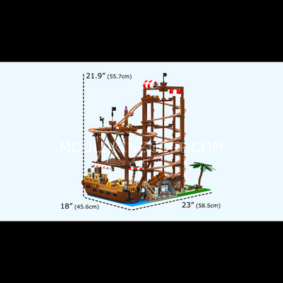 Mallenkoning 11013 Double Helix Achtbaan Bouwset | 2.174 Stuks