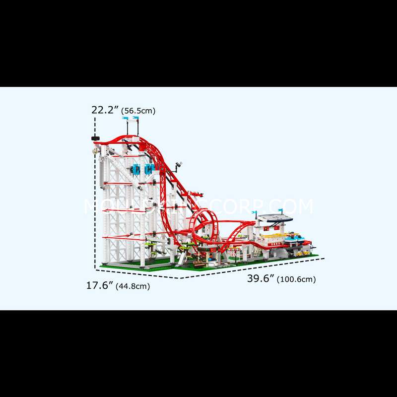 MOULD KING 11014 Motorised Roller Coaster Model Building Set | 3,646 PCS