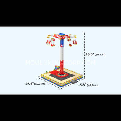 Mould King 11016 - Jeu de construction de chaise volante électrique | 1 581 pièces