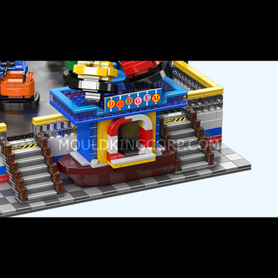 Mould King 11018 Electric Magnetic Bumper Cars Arena Building Set | 2,044 Pcs